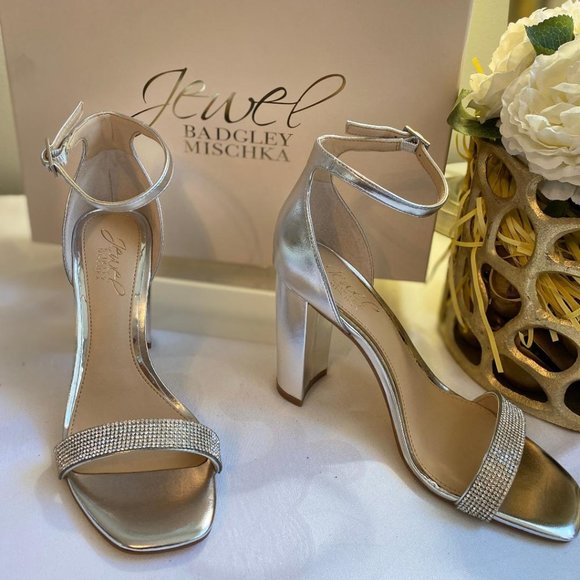 Keshia Rhinestone Dress Sandals Shoe - Picture 2 of 6